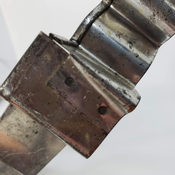 Vintage Extra Large 9” Tin Metal Cookie Cutter, Preacher Quaker Wearing a Hat - Picture 5 of 9